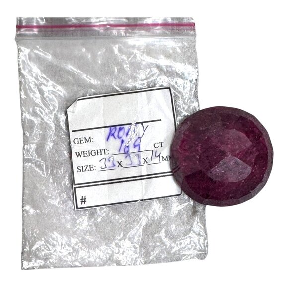 Natural Ruby Gemstone 33 grams Round Cut Loose Stone Jewelry Crafting 169 Carats - Picture 4 of 10
